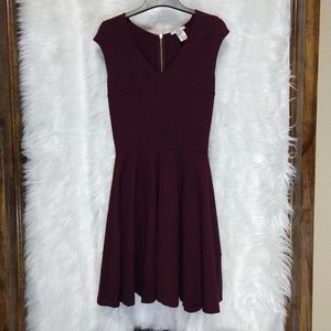 BAR III Maroon vintage style dress